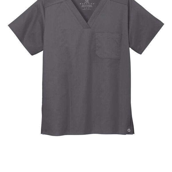 Scrub Top Grey Pkt Thumbnail