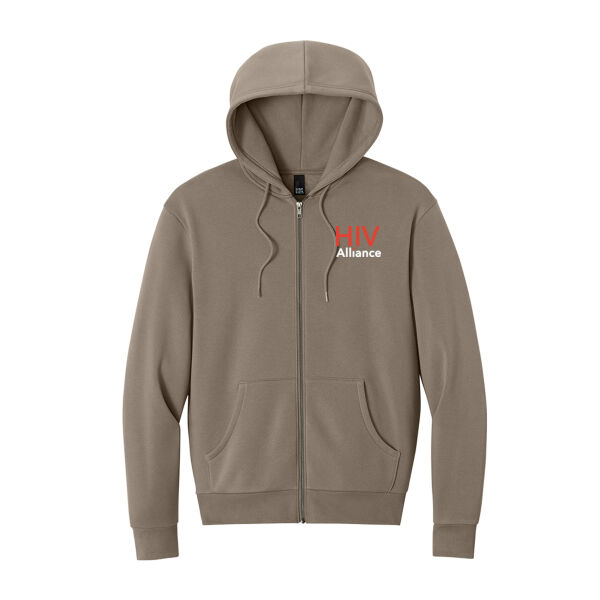 DT6702 District MellowFleece Zip Hoodie Thumbnail