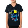 2156 Toddler Fine Jersey V-Neck T-Shirt Thumbnail